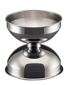 Accessoires, Spittoon RVS Tafelmodel - Diameter 24 cm.