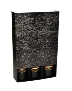 Verpakking, Drawerbox dash gray + sleeve voor 3 flessen, Geschikt voor Bourgogne flessen
